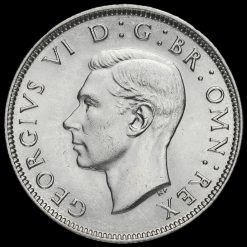 1942 George VI Silver Two Shilling Coin / Florin Obverse