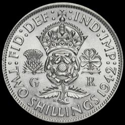 1942 George VI Silver Two Shilling Coin / Florin Reverse