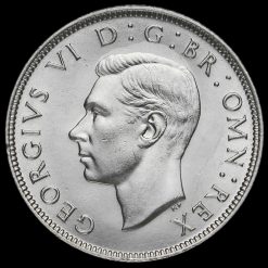 1943 George VI Silver Two Shilling Coin / Florin Obverse