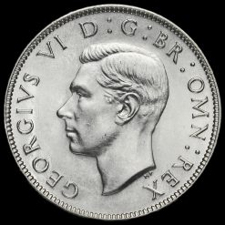 1944 George VI Silver Two Shilling Coin / Florin Obverse