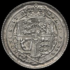 1816 George III Milled Silver Sixpence Reverse