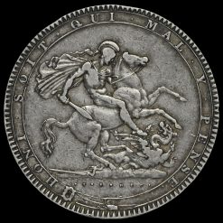 1819 George III Milled Silver LIX Crown Reverse