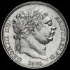 1820 George III Milled Silver Sixpence Obverse