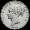 1850 Queen Victoria Young Head Silver Half Crown Obverse