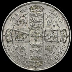 1870 Queen Victoria Gothic Florin Reverse