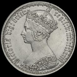 1873 Queen Victoria Gothic Florin Obverse