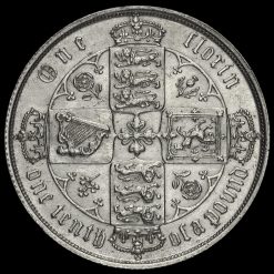 1873 Queen Victoria Gothic Florin Reverse