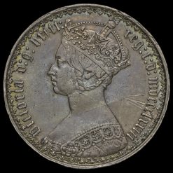 1873 Queen Victoria Gothic Florin Obverse