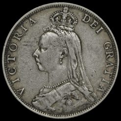 1888 Queen Victoria Jubilee Head Silver Florin Obverse