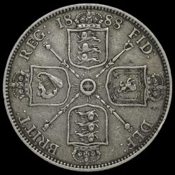 1888 Queen Victoria Jubilee Head Silver Florin Reverse
