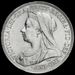 1900 Queen Victoria Veiled Head Silver Shilling Obverse