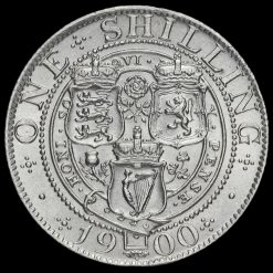 1900 Queen Victoria Veiled Head Silver Shilling Reverse