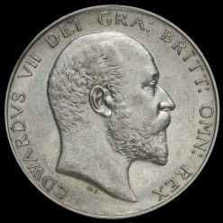 1902 Edward VII Silver Half Crown Obverse