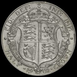 1902 Edward VII Silver Half Crown Reverse