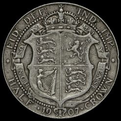 1907 Edward VII Silver Half Crown Reverse
