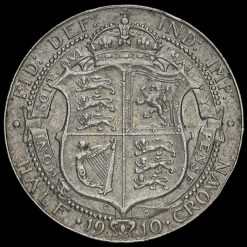 1910 Edward VII Silver Half Crown Reverse