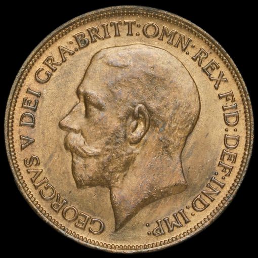 1917 George V Penny Obverse