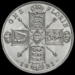 1921 George V Silver Florin Reverse