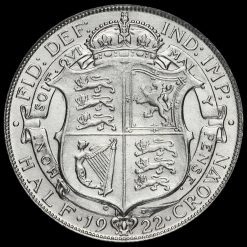 1922 George V Silver Half Crown Reverse