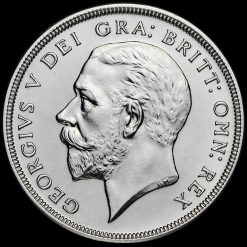 1927 George V Silver Proof Wreath Crown Obverse