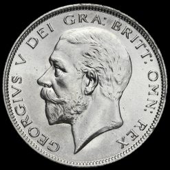 1928 George V Silver Half Crown Obverse