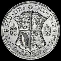 1928 George V Silver Half Crown Reverse