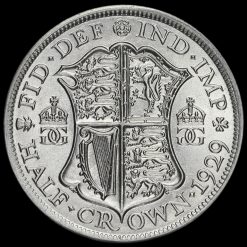1929 George V Silver Half Crown Reverse