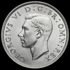 1940 George VI Silver Two Shilling Coin / Florin Obverse