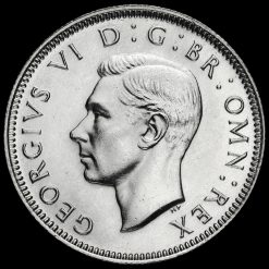 1944 George VI Silver English Shilling Obverse
