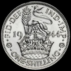 1944 George VI Silver English Shilling Reverse