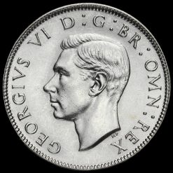 1944 George VI Silver Two Shilling Coin / Florin Obverse