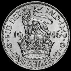 1946 George VI Silver English Shilling Reverse