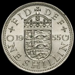 1955 Elizabeth II English Shilling Reverse