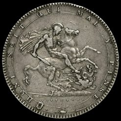 1819 George III Milled Silver LIX Crown Reverse
