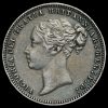 1879 Queen Victoria Young Head Silver Sixpence Obverse