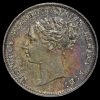 1886 Queen Victoria Young Head Silver Threepence Obverse