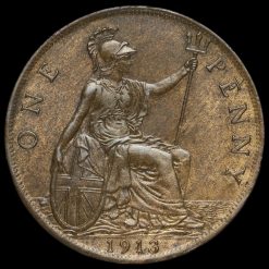 1913 George V Penny Reverse