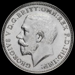 1918 George V Silver Threepence Obverse