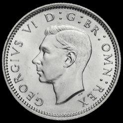 1940 George VI Silver Sixpence Obverse