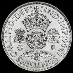 1944 George VI Silver Two Shilling Coin / Florin Reverse