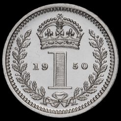 1950 George VI Silver Maundy Penny Reverse