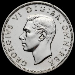 1950 George VI Proof Half Crown Obverse