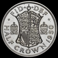 1950 George VI Proof Half Crown Reverse