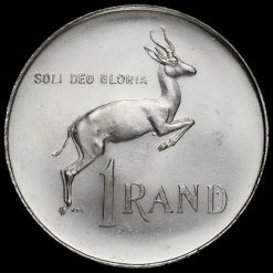 South Africa 1966 Silver 1 Rand Obverse