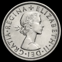 1970 Elizabeth II Proof Two Shilling Coin / Florin Obverse