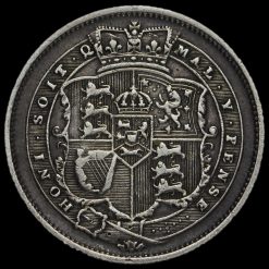1820 George III Milled Silver Shilling Reverse