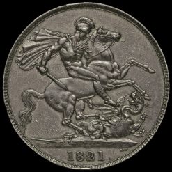 1821 George IV Milled Silver Secundo Crown Reverse