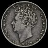 1826 George IV Bare Head Milled Silver Sixpence Obverse