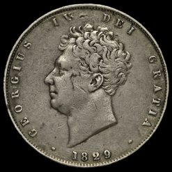 1829 George IV Milled Silver Half Crown Obverse