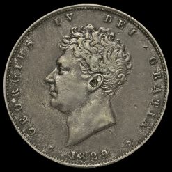 1829 George IV Milled Silver Half Crown Obverse